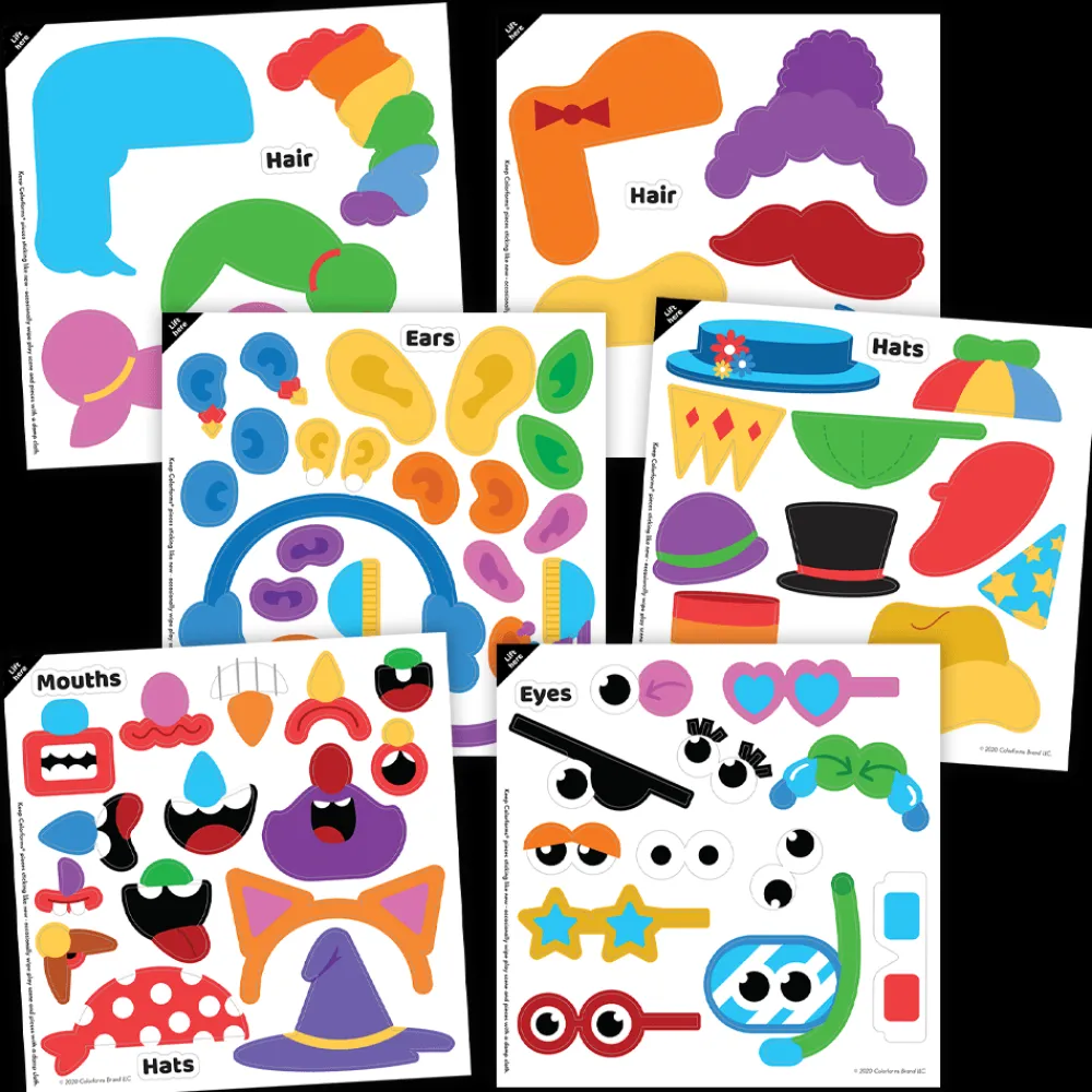 colorforms ® Silly Faces Game< Crafts And Activities