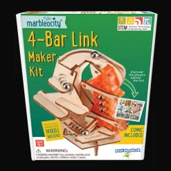 marbleocity ®Triple Play 4-Bar Link< Building Toys