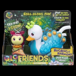 playmonster Playskool Glo Friends - Hugbug & Harmony Pop, Push & Roll!< Learning Toys