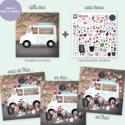 ann-williams Sticker & Chill® Flower Fest< Crafts And Activities