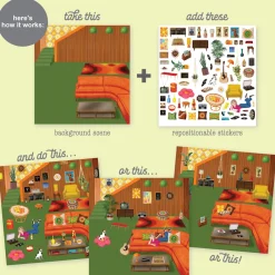 ann-williams Sticker & Chill® Retro< Crafts And Activities