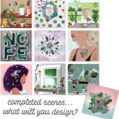 ann-williams Sticker & Chill® Succulents & Crystals< Crafts And Activities