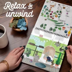 ann-williams Sticker & Chill® Succulents & Crystals< Crafts And Activities